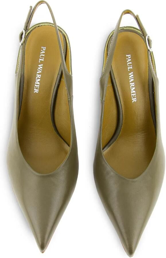 Paul Warmer Decadent sling pumps Groen - Foto 2