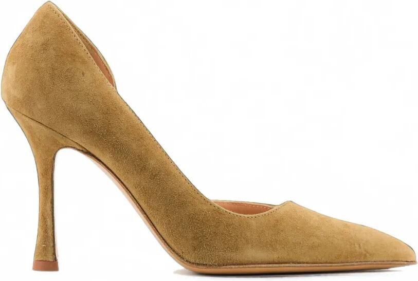 Paul Warmer D'Orsay suède pumps Bruin