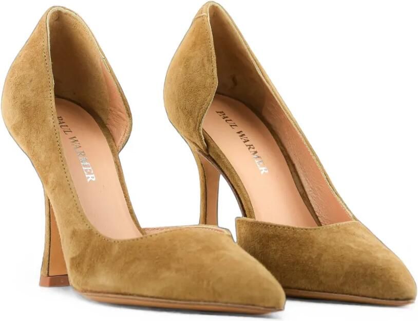Paul Warmer D'Orsay suède pumps Bruin - Foto 4