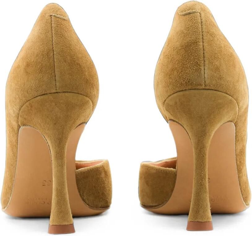Paul Warmer D'Orsay suède pumps Bruin - Foto 2