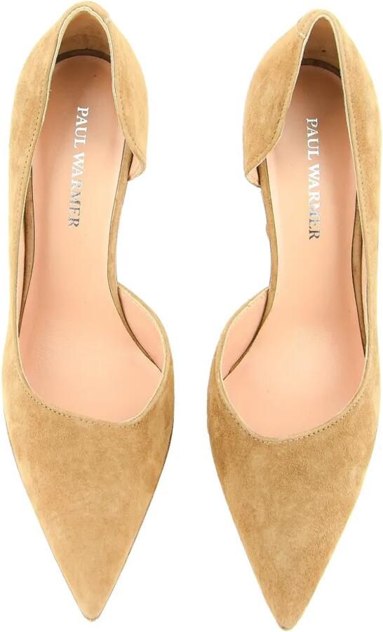 Paul Warmer D'Orsay suède pumps Bruin - Foto 5