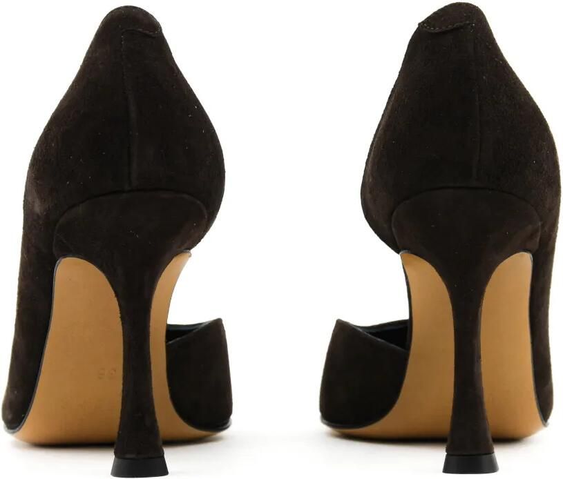 Paul Warmer D'Orsay suède pumps Bruin - Foto 3