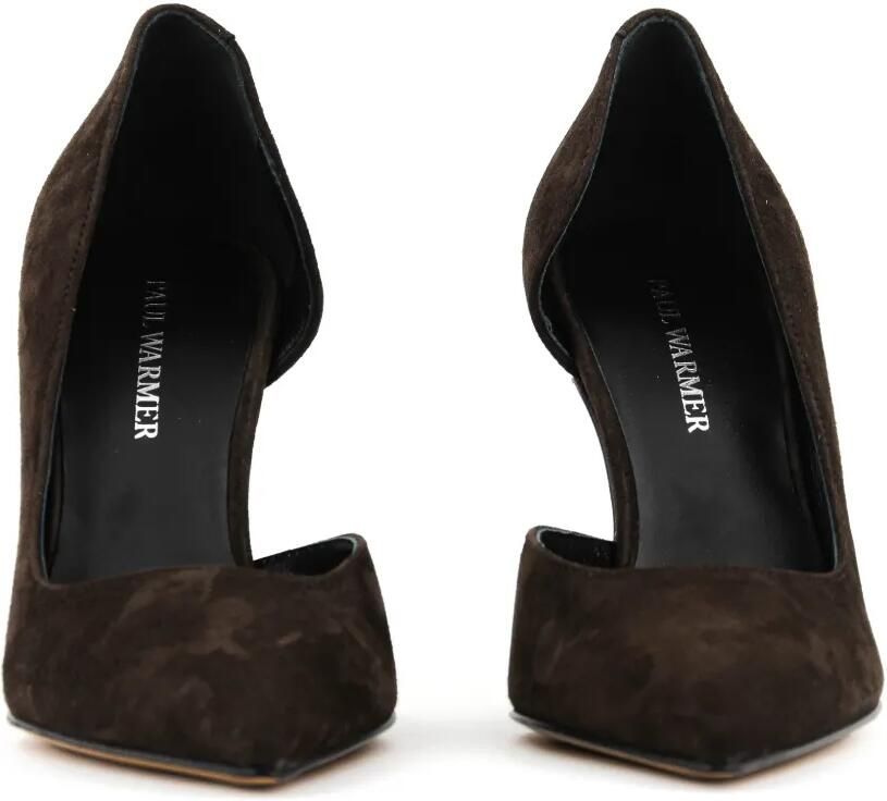 Paul Warmer D'Orsay suède pumps Bruin - Foto 2