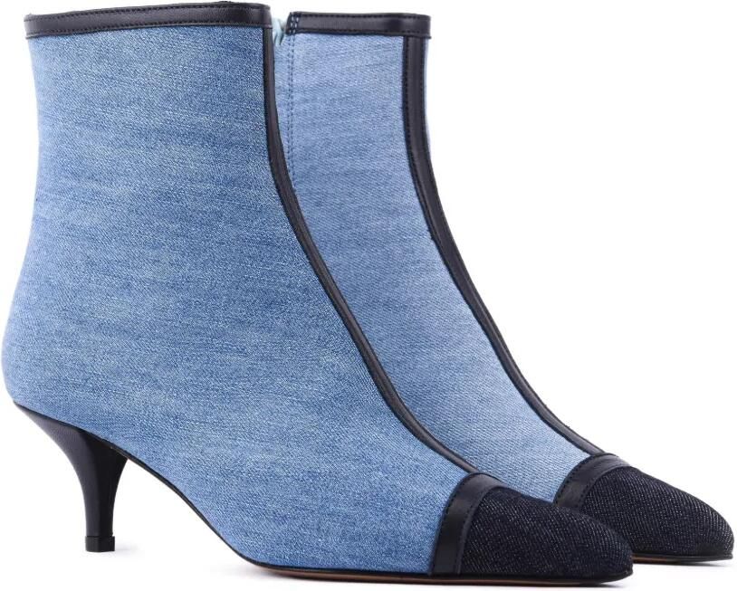 Paul Warmer Enkellaarzen met puntige neus en vlakken Blauw - Foto 5