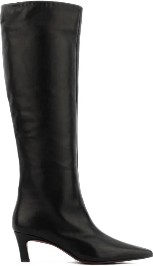 Paul Warmer Fredine pointed-toe knee-high boots Zwart