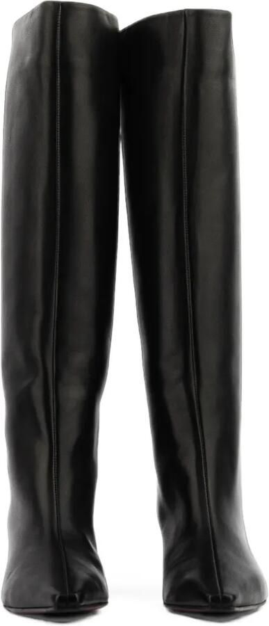 Paul Warmer Fredine pointed-toe knee-high boots Zwart - Foto 4