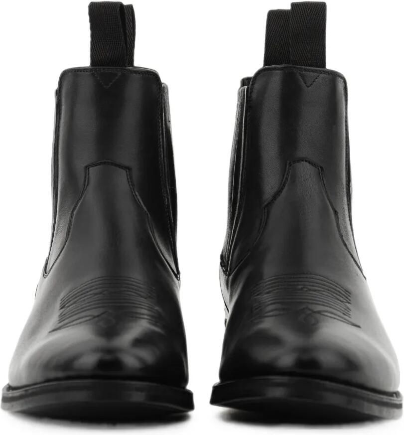 Paul Warmer Gaucho embroidered leather Chelsea boots Zwart - Foto 2