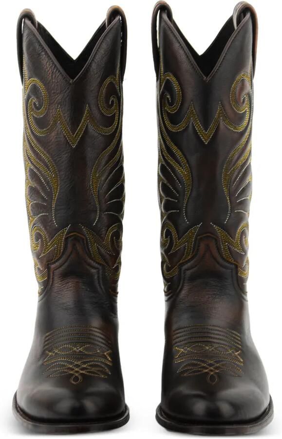 Paul Warmer leather cowboy boots Bruin - Foto 4