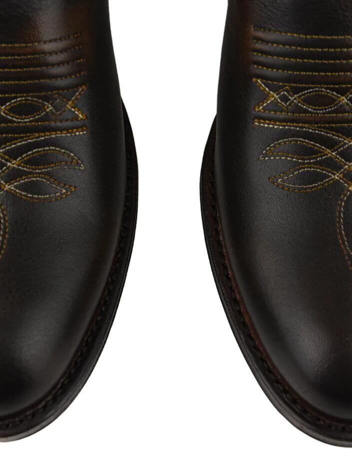 Paul Warmer leather cowboy boots Bruin - Foto 3