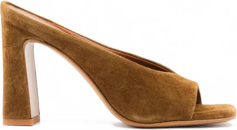 Paul Warmer Livia suède sandalen Bruin