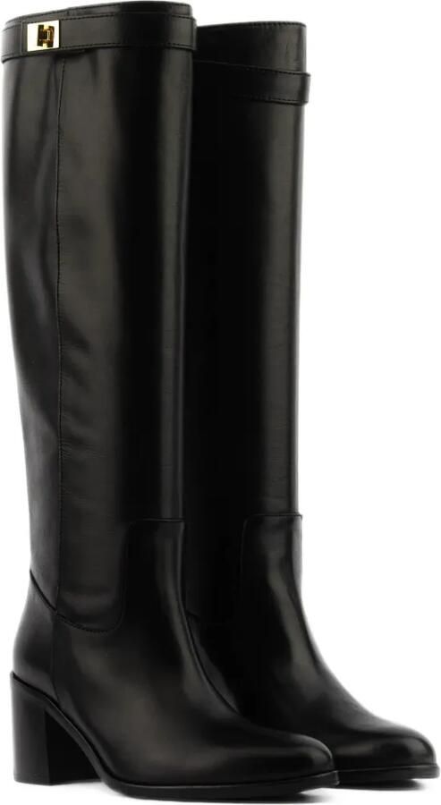 Paul Warmer lock-detail knee-high boots Zwart - Foto 3
