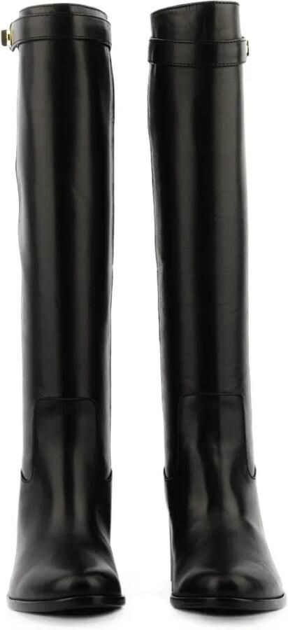 Paul Warmer lock-detail knee-high boots Zwart - Foto 4