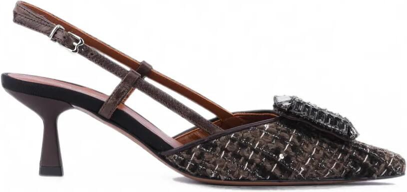 Paul Warmer Loulou pumps met kristallen gesp Bruin