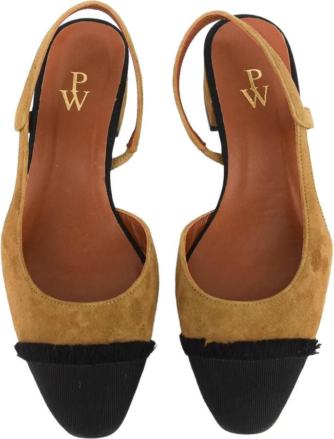 Paul Warmer Loulou slingback pumps Bruin - Foto 2