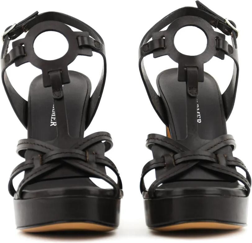 Paul Warmer Paris leren sandalen met hak Bruin - Foto 3