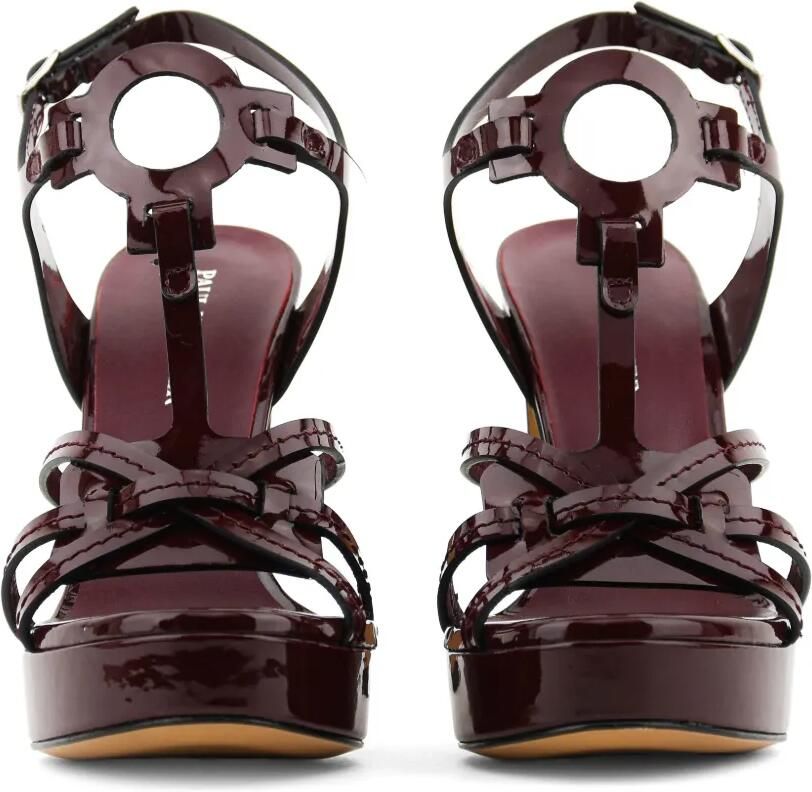 Paul Warmer Paris leren sandalen met hak Rood - Foto 3