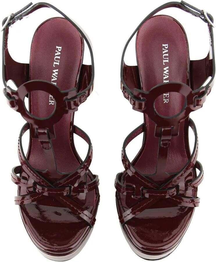 Paul Warmer Paris leren sandalen met hak Rood - Foto 2