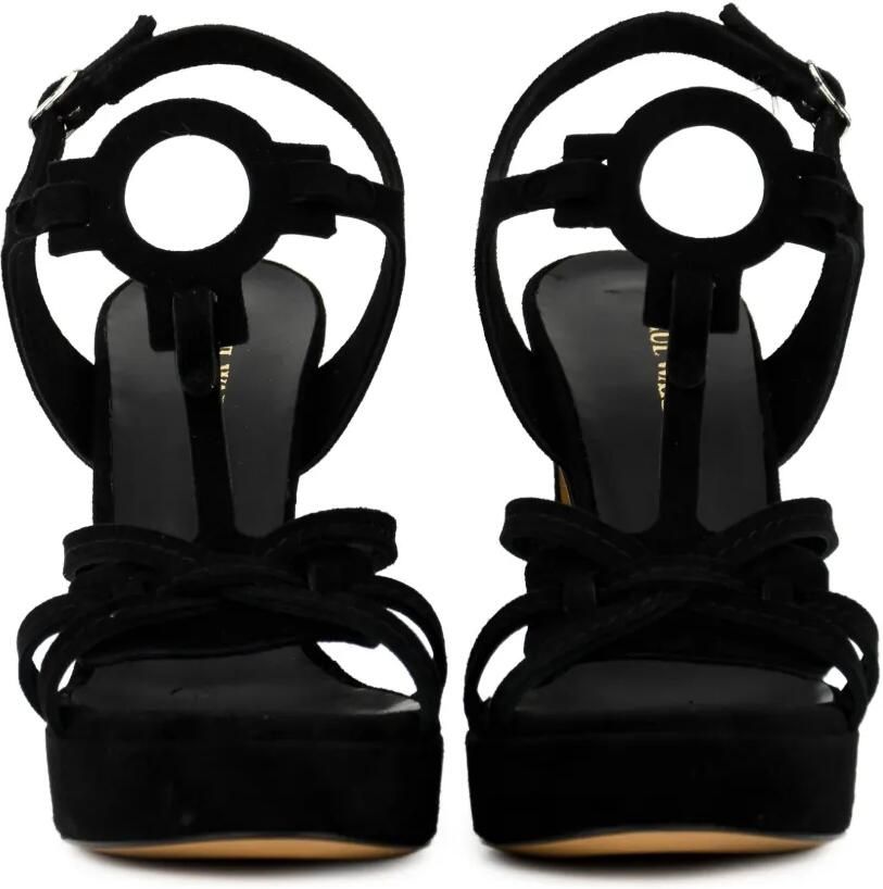 Paul Warmer PARIS suède sandalen Zwart - Foto 3