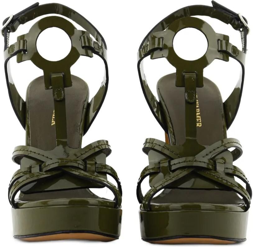 Paul Warmer Sandalen met plateauzool Groen - Foto 5