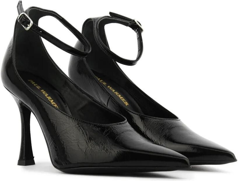 Paul Warmer Pumps met enkelbandje en puntige neus Zwart - Foto 5