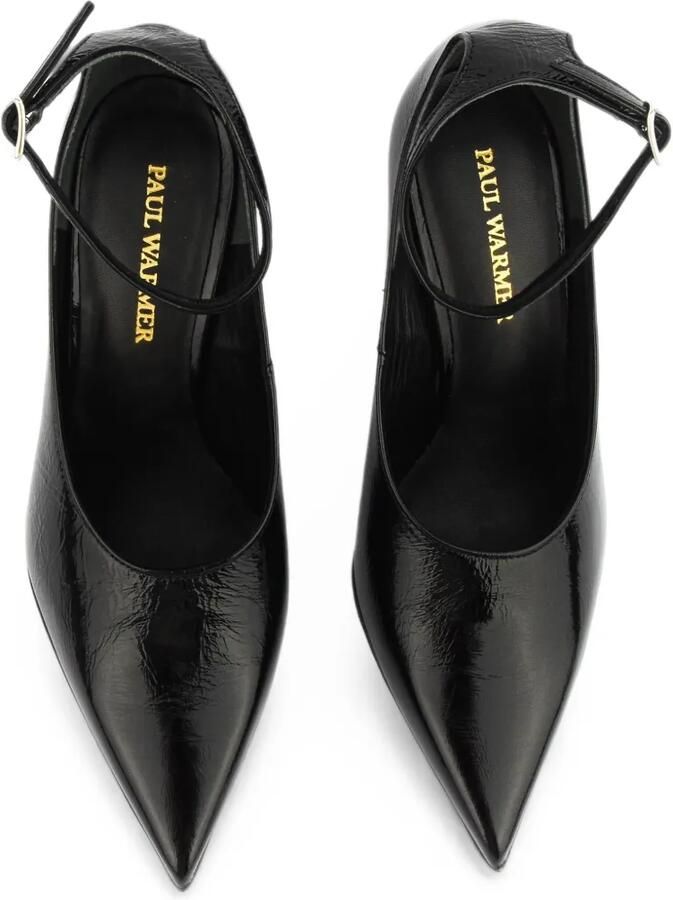 Paul Warmer Pumps met enkelbandje en puntige neus Zwart - Foto 4