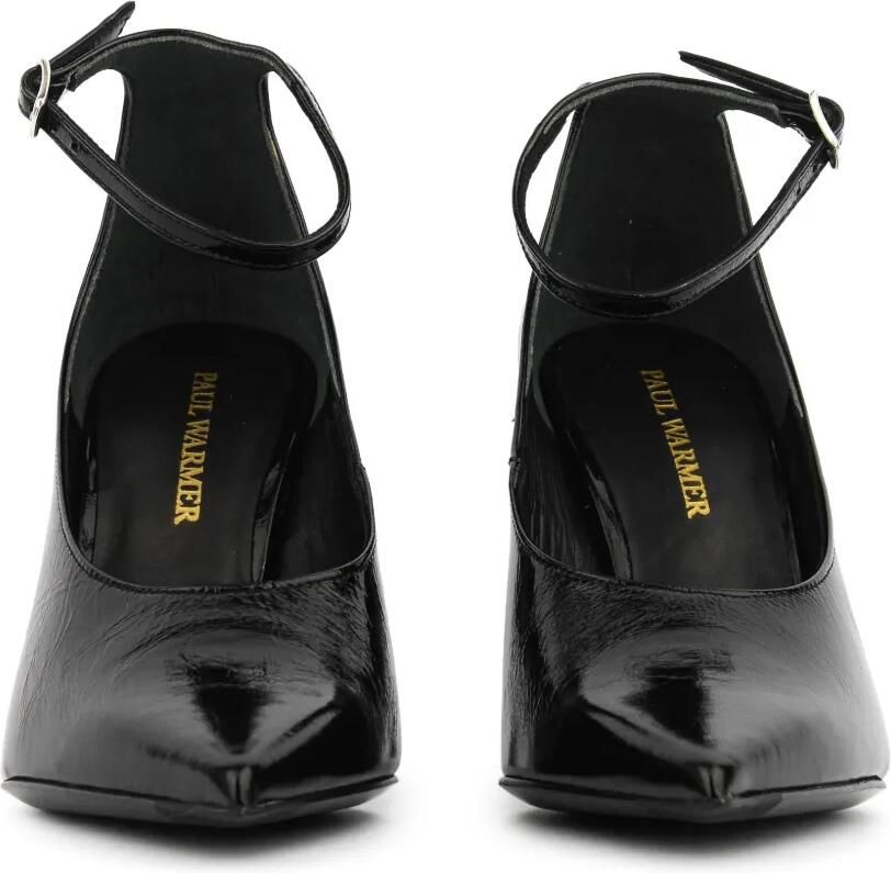 Paul Warmer Pumps met enkelbandje en puntige neus Zwart - Foto 2