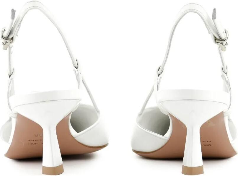 Paul Warmer Shii slingback pumps met puntige neus Wit - Foto 4