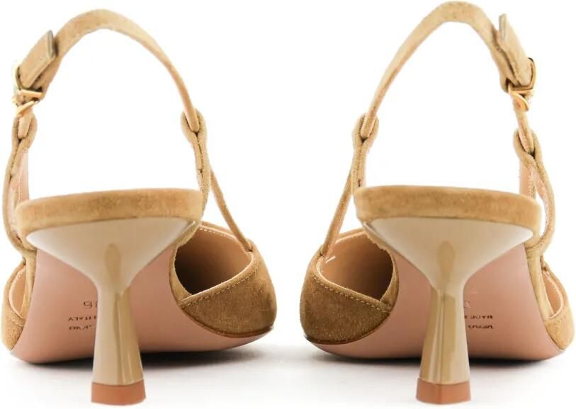 Paul Warmer Shii suède slingback pumps Beige - Foto 3