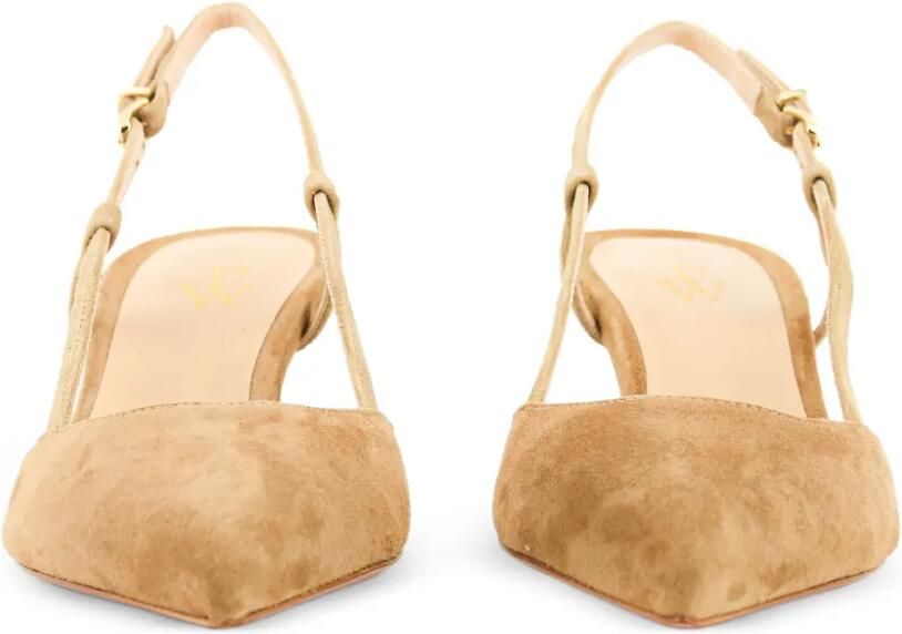Paul Warmer Shii suède slingback pumps Beige - Foto 4