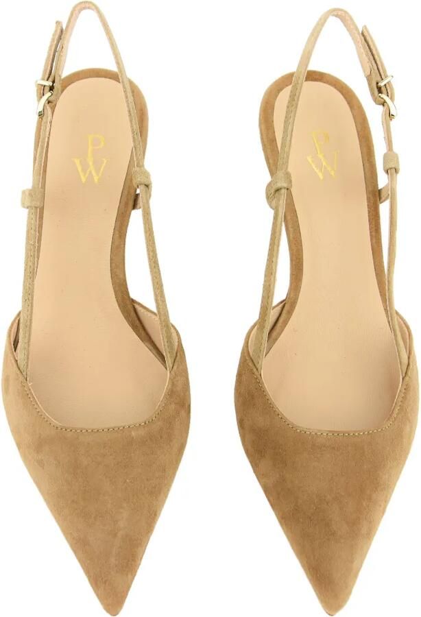 Paul Warmer Shii suède slingback pumps Beige - Foto 2
