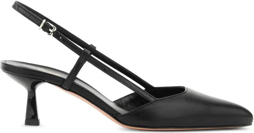 Paul Warmer Slingback pumps met puntige neus Zwart