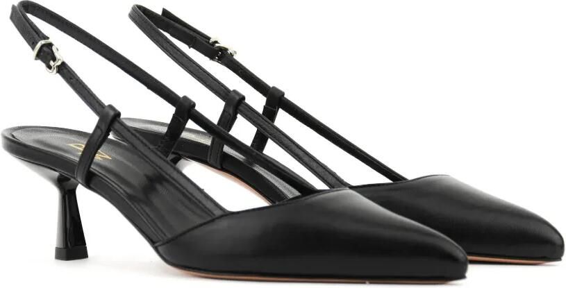Paul Warmer Slingback pumps met puntige neus Zwart - Foto 5