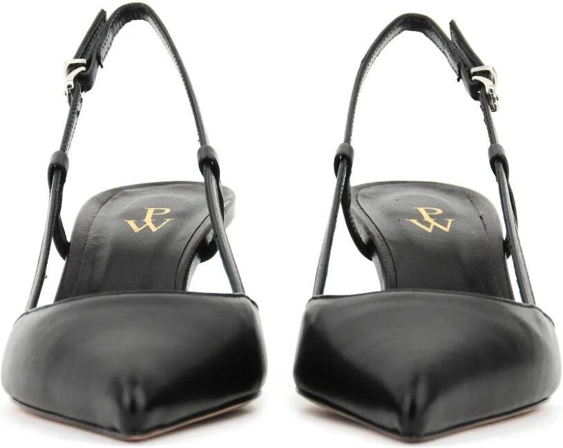 Paul Warmer Slingback pumps met puntige neus Zwart - Foto 2