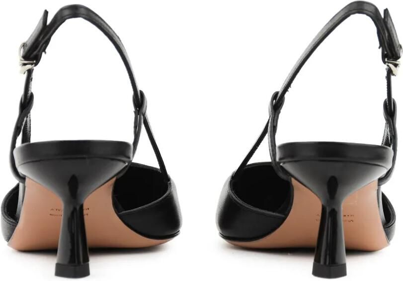 Paul Warmer Slingback pumps met puntige neus Zwart - Foto 4