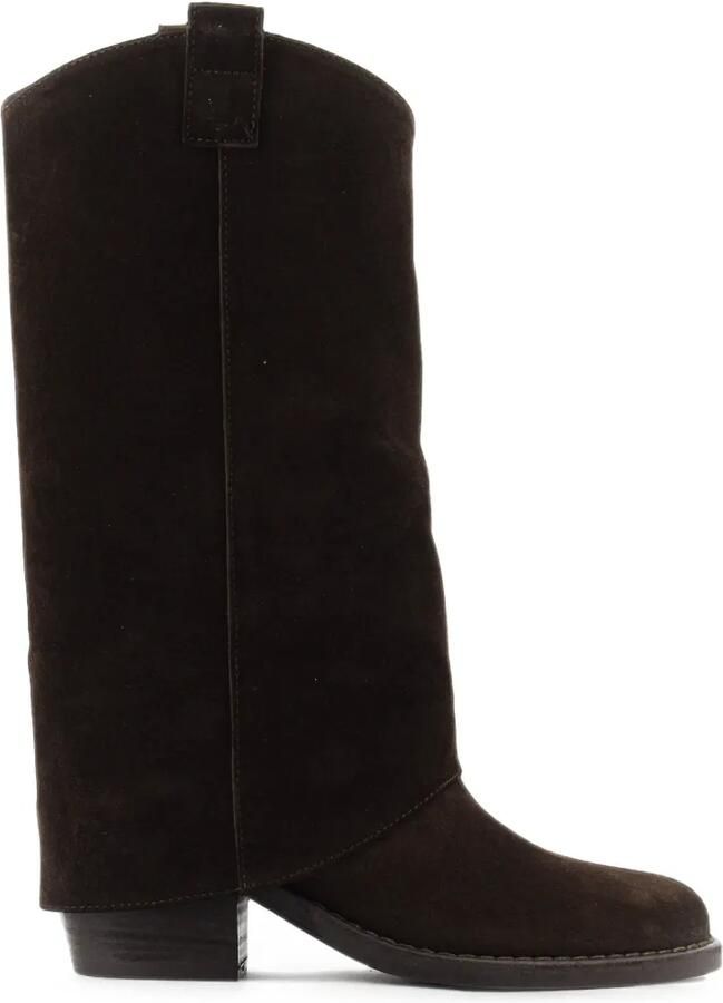 Paul Warmer suede gaiter-overlay knee-high boots Bruin