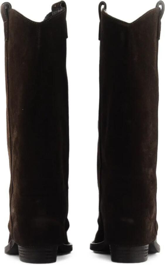 Paul Warmer suede gaiter-overlay knee-high boots Bruin - Foto 5