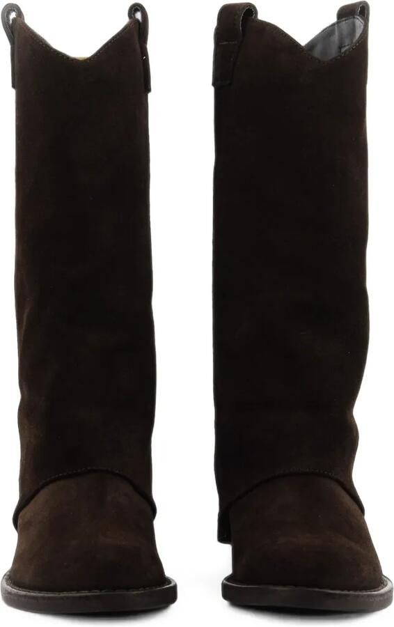 Paul Warmer suede gaiter-overlay knee-high boots Bruin - Foto 4