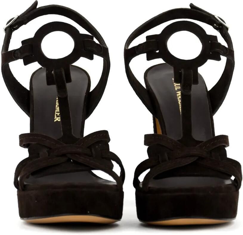 Paul Warmer Suède sandalen Bruin - Foto 3