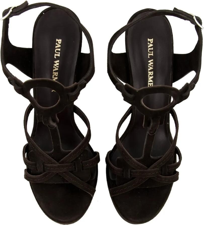 Paul Warmer Suède sandalen Bruin - Foto 2