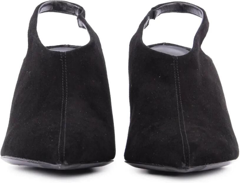 Paul Warmer Suède slingback pumps Zwart - Foto 2
