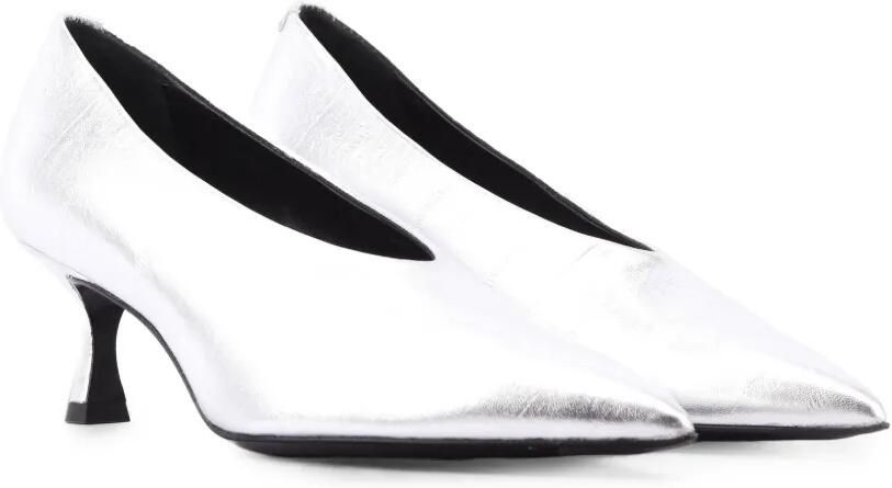 Paul Warmer Voltaire pumps met puntige neus Zilver - Foto 2