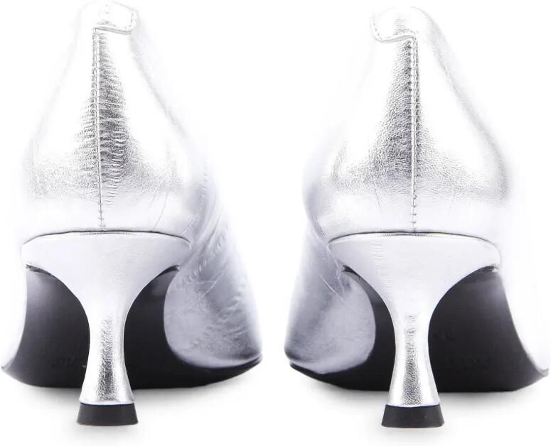 Paul Warmer Voltaire pumps met puntige neus Zilver - Foto 4