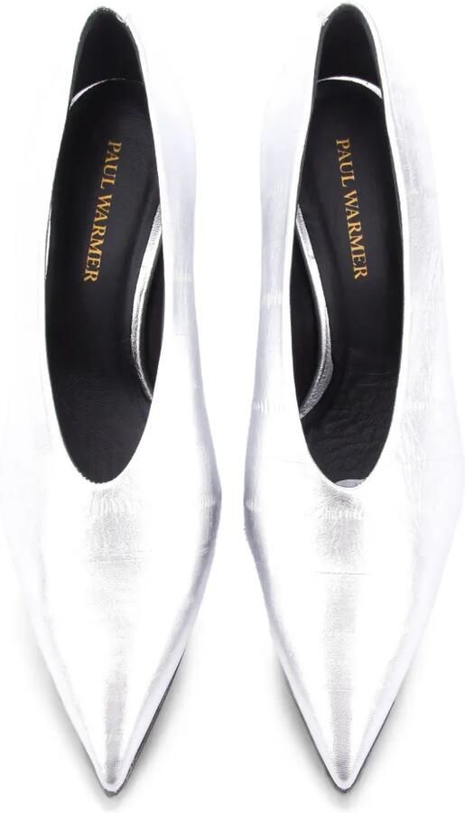 Paul Warmer Voltaire pumps met puntige neus Zilver - Foto 5