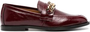 Paul Warmer Terra gegranuleerde loafers Rood
