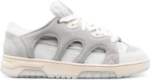 Paura oversized tongue low-top trainers Wit