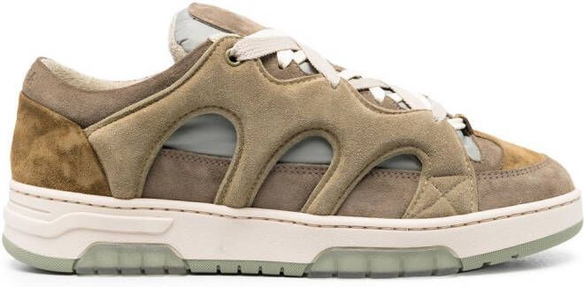 Paura Sneakers met vlakken Groen