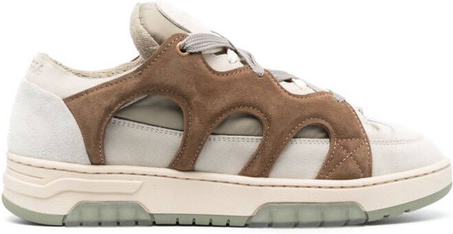 Paura Sneakers met vlakken Beige