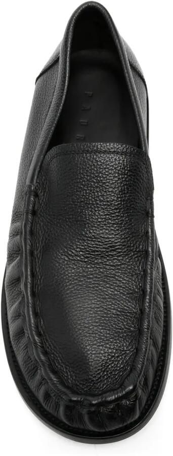 Paura Gesmockte loafers van bewerkt leer Zwart - Foto 2