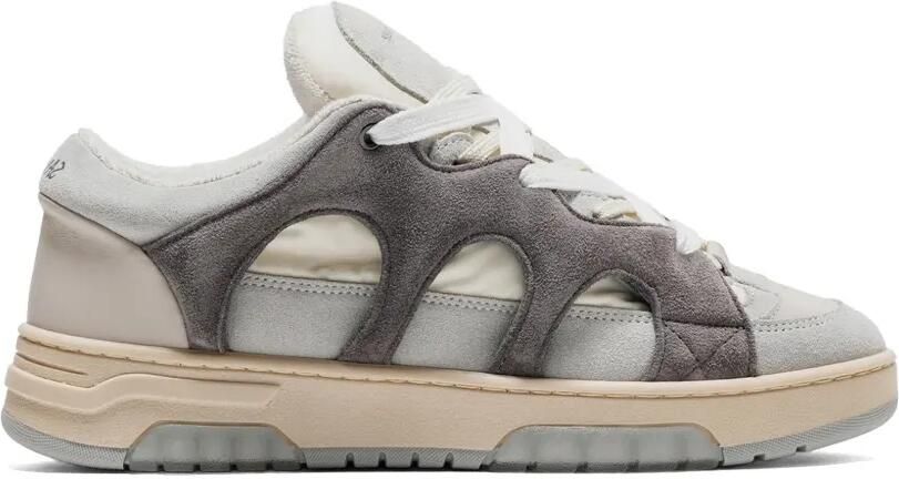 Paura Sneakers met vlakken en uitgesneden details Beige