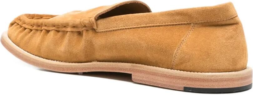 Paura Suède loafers met ruches Bruin - Foto 4